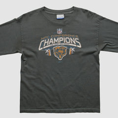 Chicago Bears Reebok 2000s Long Sleeve T-shirt Charcoal Vintage