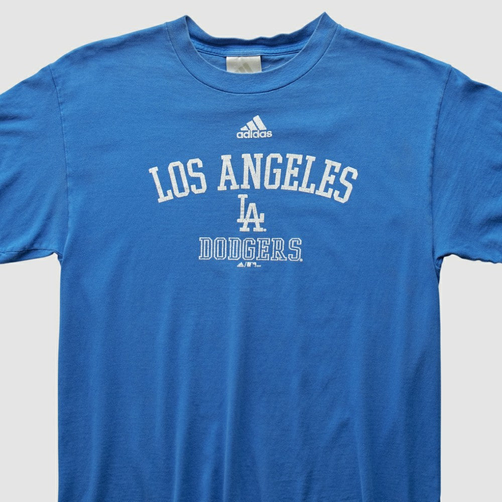 Los Angeles Dodgers Adidas 2000s T-shirt - Blue - XS by Fanatics Real Vintage T-shirts