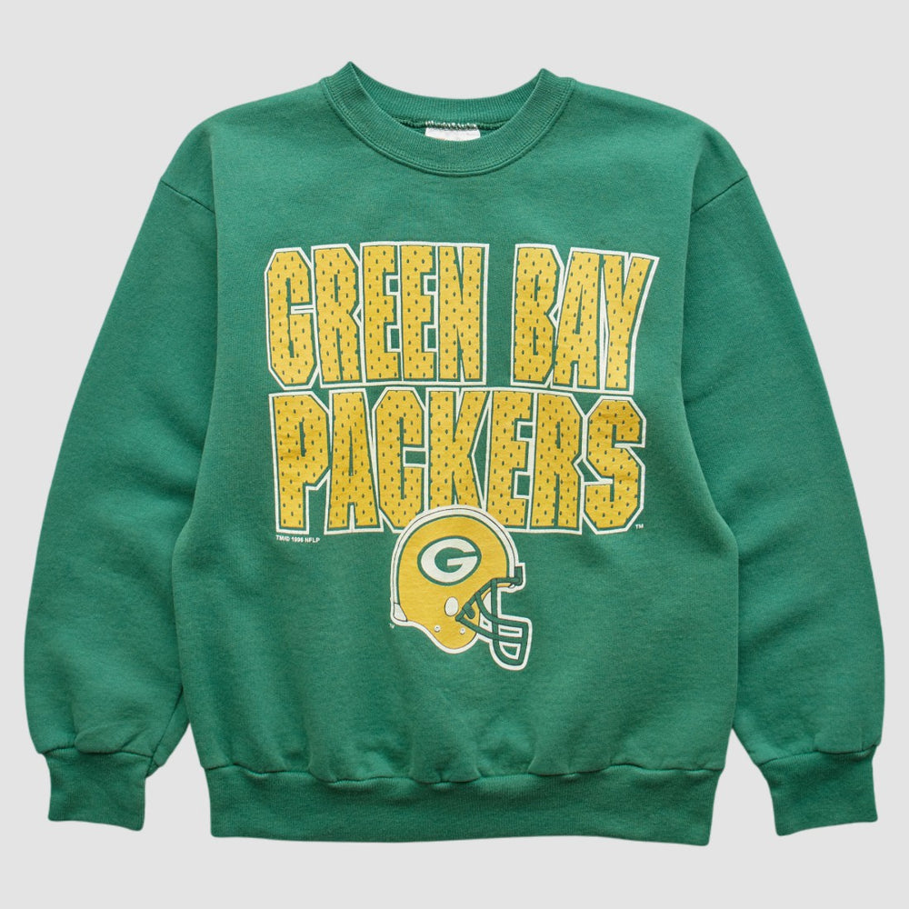 Green Bay Packers Hanes 90s Pullover Sweatshirt Green Vintage