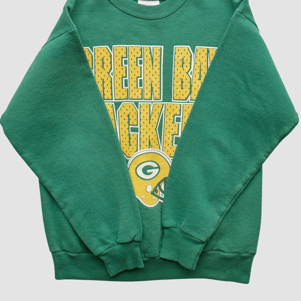 Green Bay Packers Hanes 90s Pullover Sweatshirt Green Vintage