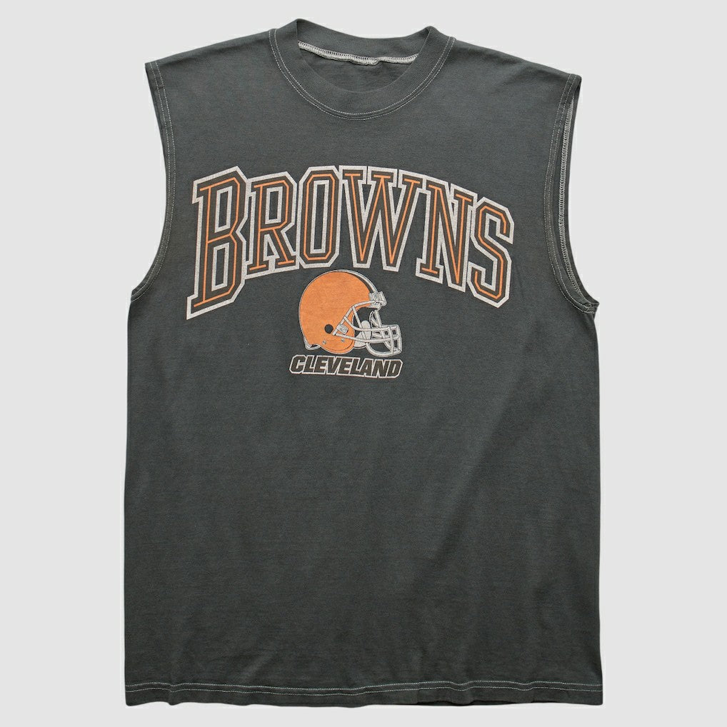Cleveland Browns 90s Tank Charcoal Vintage