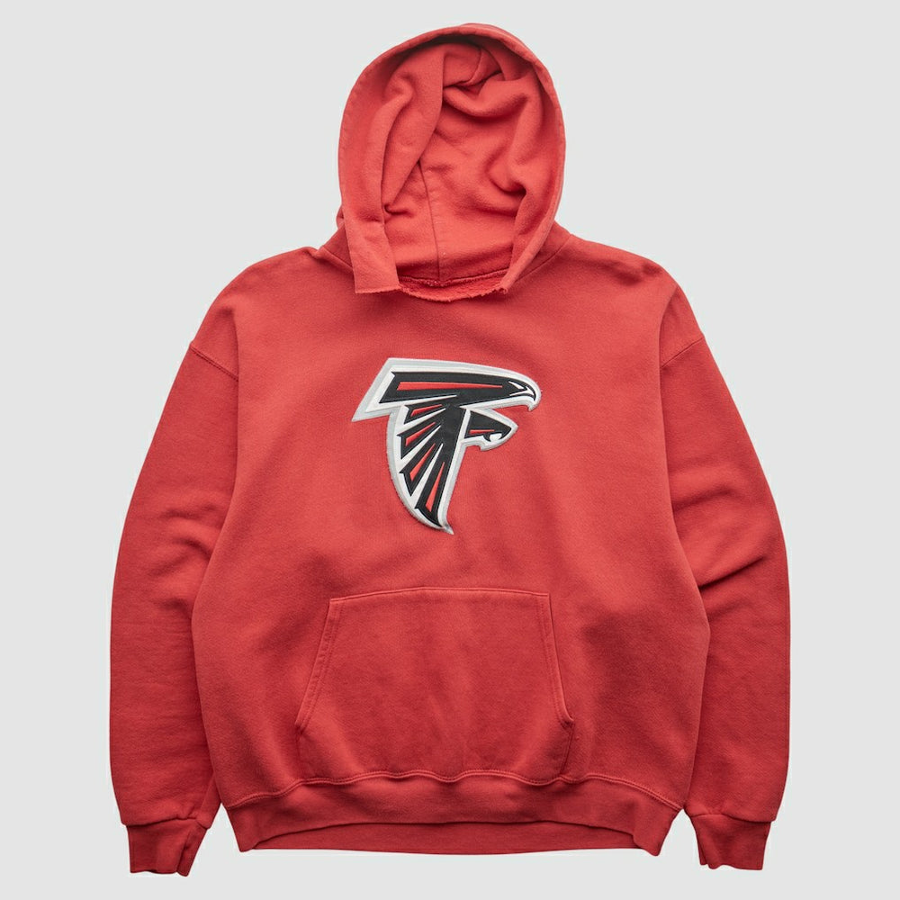 Atlanta Falcons 2000s Hooded Pullover Sweatshirt Red Vintage