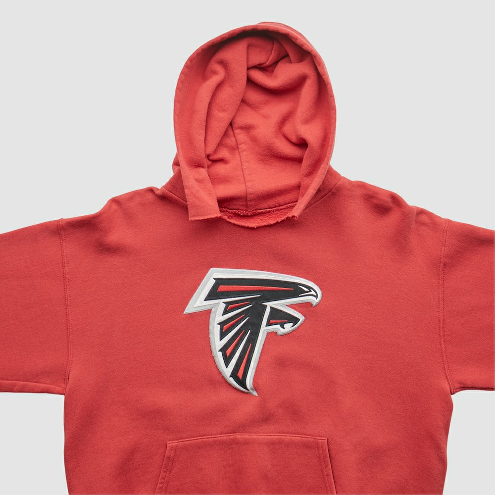 Atlanta Falcons 2000s Hooded Pullover Sweatshirt Red Vintage