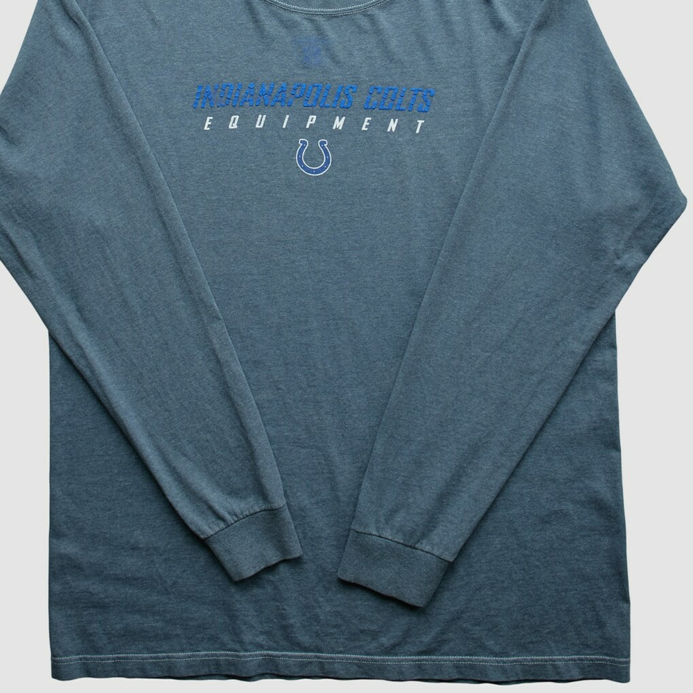 Indianapolis Colts Reebok 2000s Long Sleeve T-shirt Blue Vintage