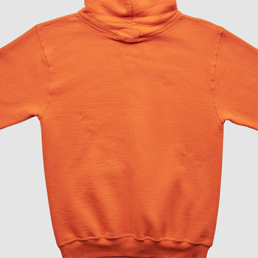 Cleveland Browns Russell 90s Hooded Pullover Sweatshirt Orange Vintage
