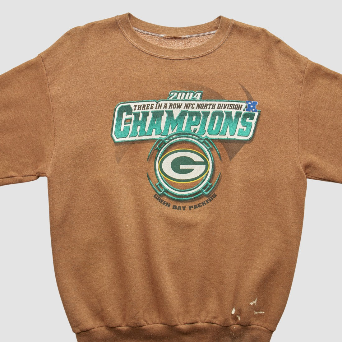 Green Bay Packers 2004 Pullover Sweatshirt Brown Vintage