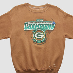 Green Bay Packers 2004 Pullover Sweatshirt Brown Vintage