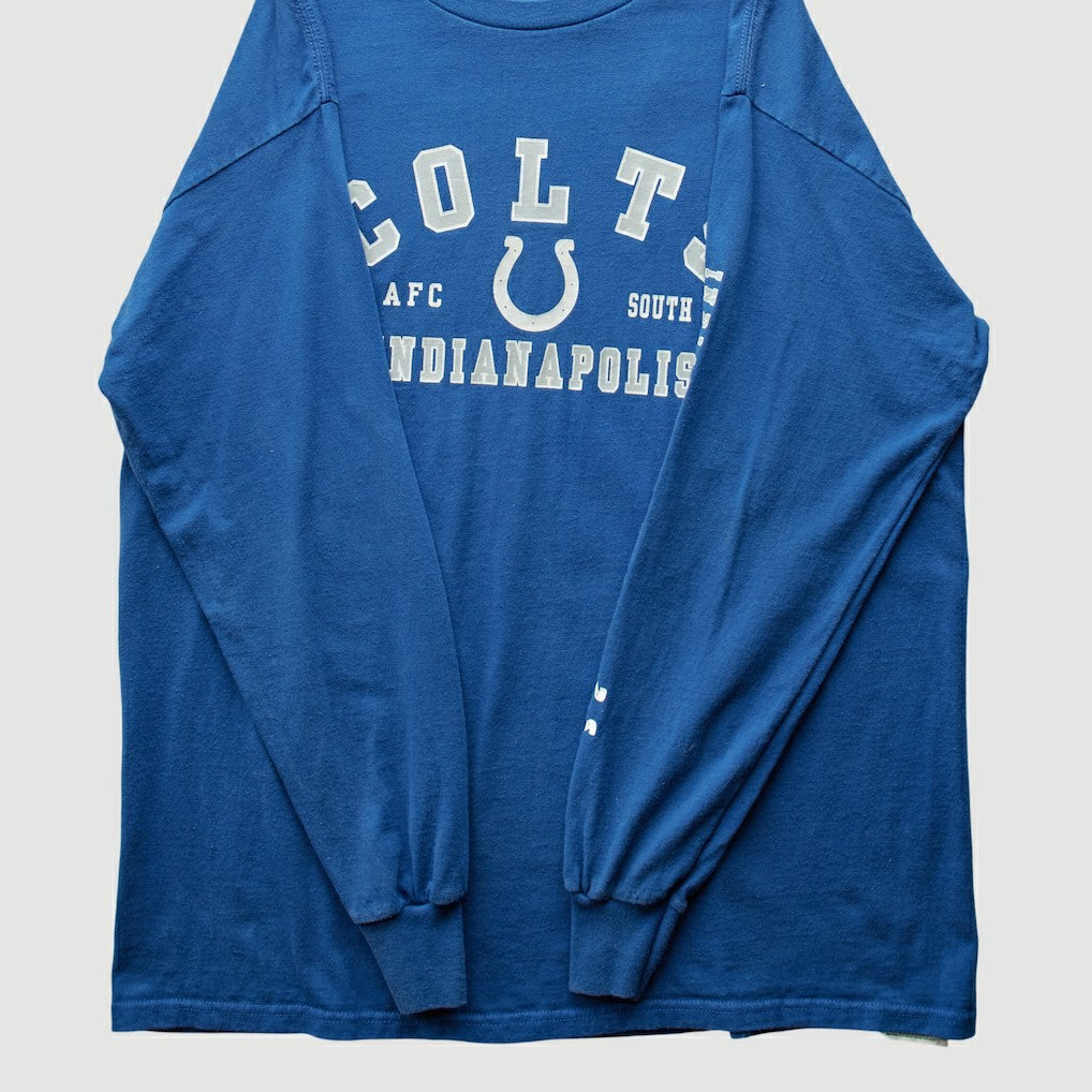 Indianapolis Colts NFL 2000s Long Sleeve T-shirt Blue Vintage