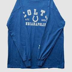 Indianapolis Colts NFL 2000s Long Sleeve T-shirt Blue Vintage