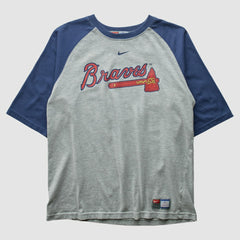 Atlanta Braves Nike 2000s T-shirt - Gray - XS by Fanatics Real Vintage T-shirts
