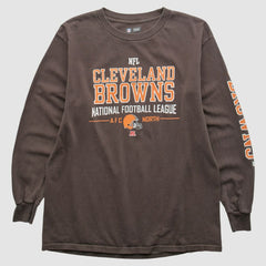 Cleveland Browns NFL 2010s Long Sleeve T-shirt Brown Vintage
