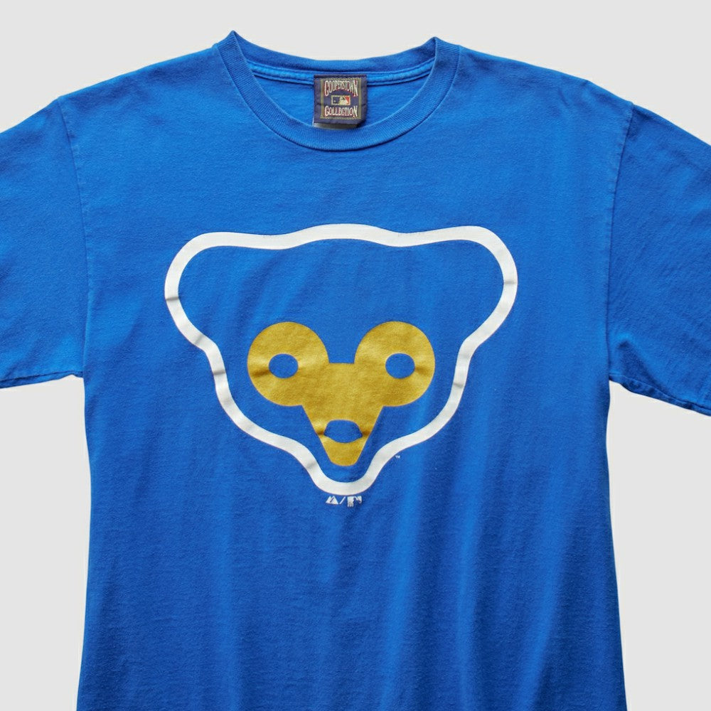 Chicago Cubs Cooperstown Collection 2000s T-shirt - Blue - XS by Fanatics Real Vintage T-shirts