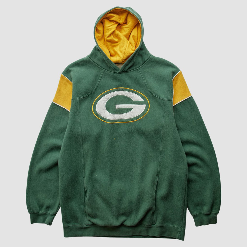 Green Bay Packers NFL 2000s Hooded Sweatshirt Green Vintage