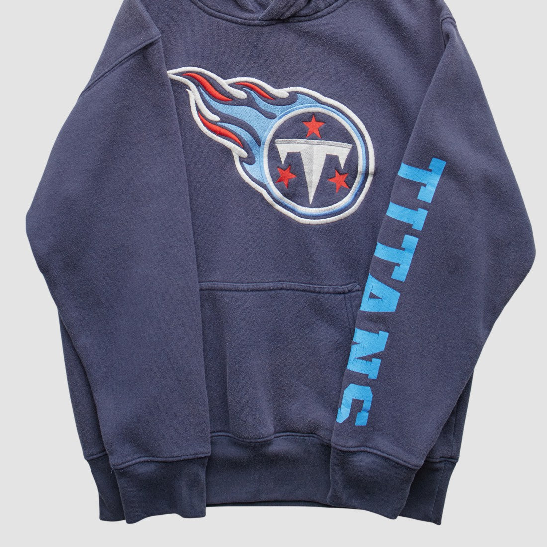 Tennessee Titans NFL 2000s Hooded Pullover Sweatshirt Navy Vintage