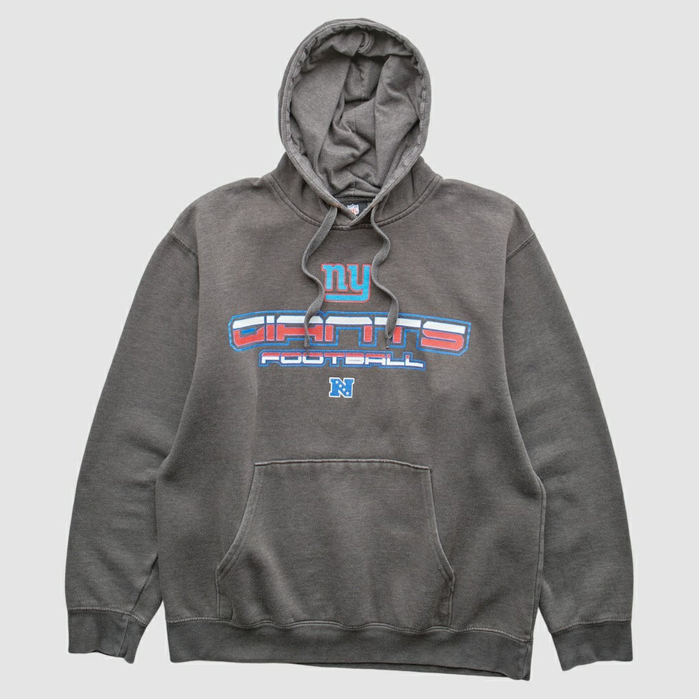 New York Giants NFL 2010s Hooded Pullover Sweatshirt Charcoal Vintage