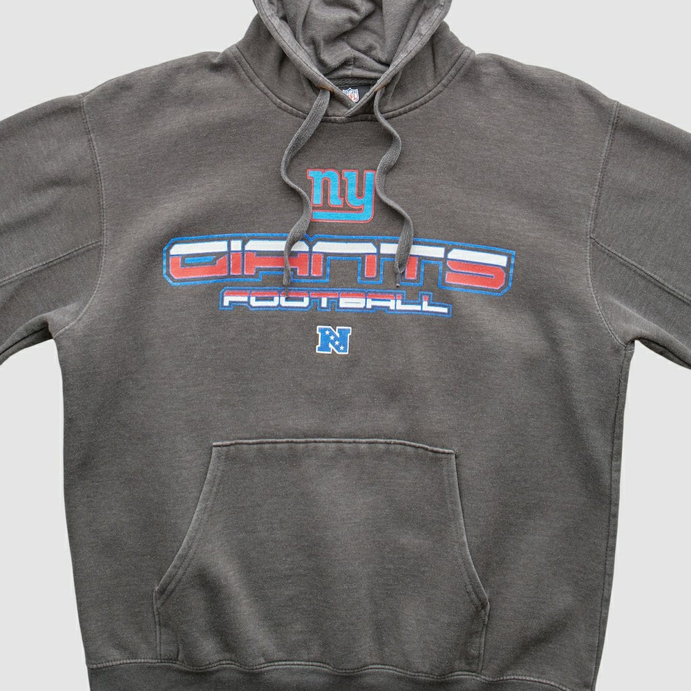 New York Giants NFL 2010s Hooded Pullover Sweatshirt Charcoal Vintage