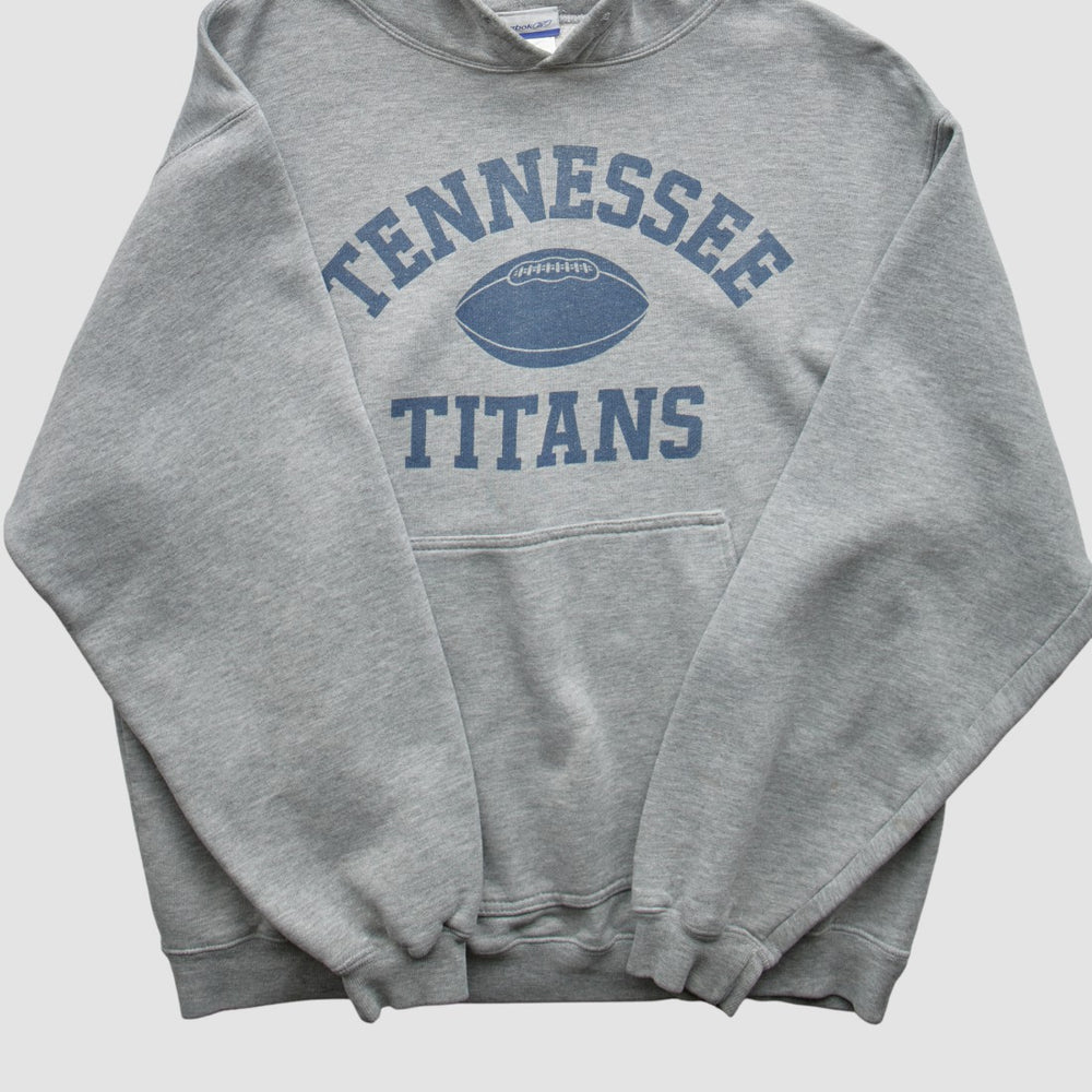 Tennessee Titans Reebok 2000s Hooded Pullover Sweatshirt Heather Gray Vintage