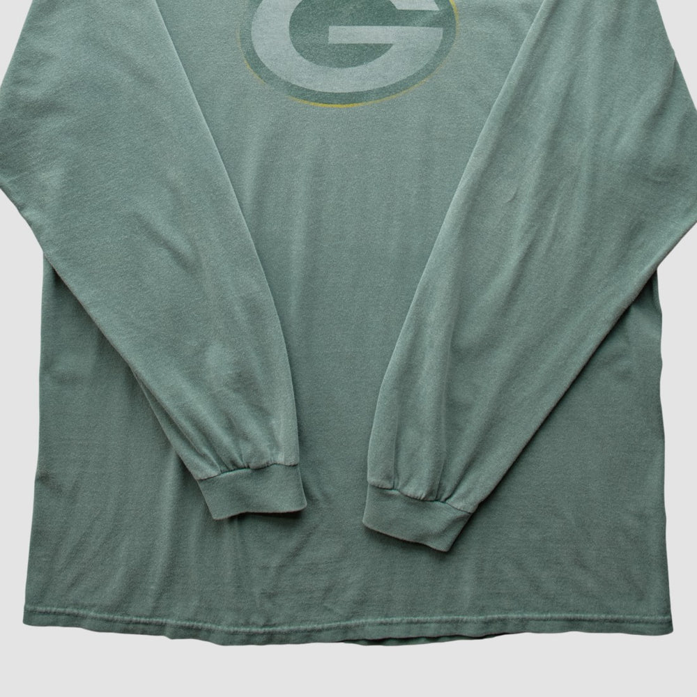 Green Bay Packers 2000s Long Sleeve T-shirt Green Vintage
