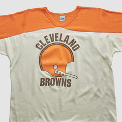 Cleveland Browns The Knits 80s T-shirt White Vintage