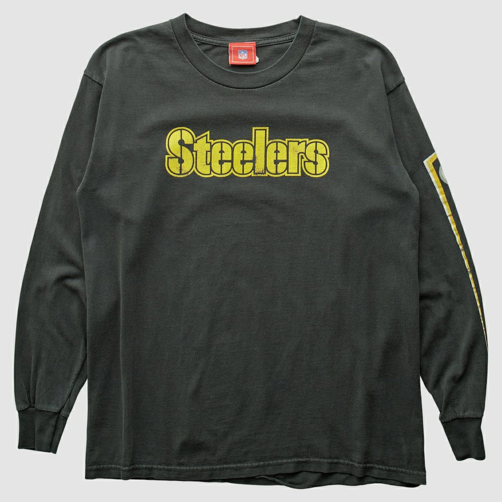 Pittsburgh Steelers NFL 2000s Long Sleeve T-shirt Black Vintage