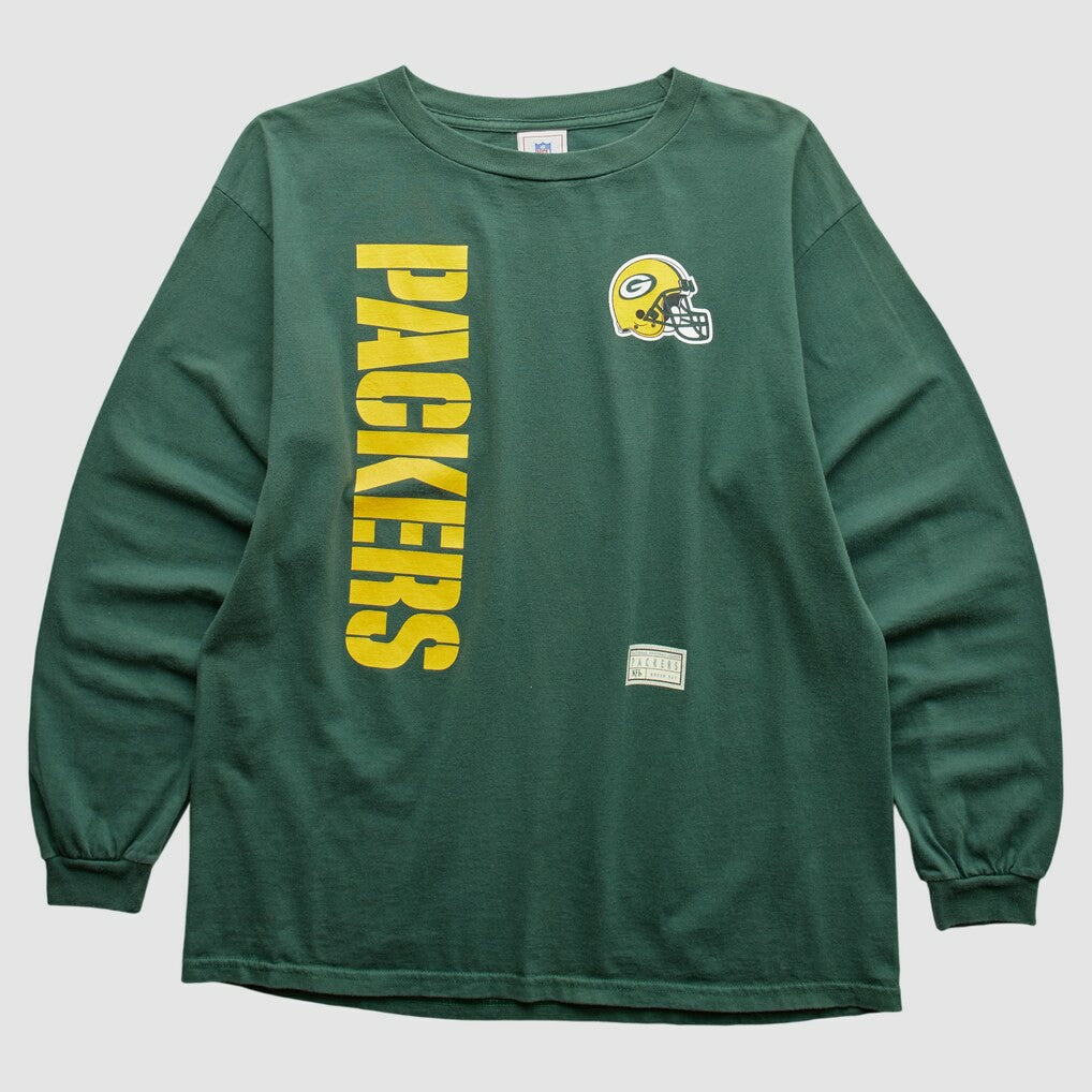 Green Bay Packers NFL 2000s Long Sleeve T-shirt Green Vintage