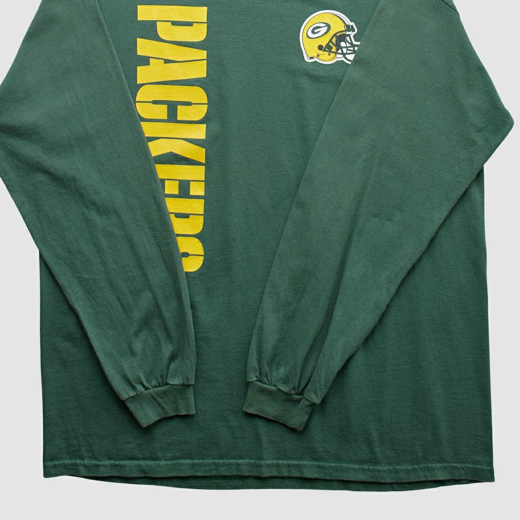 Green Bay Packers NFL 2000s Long Sleeve T-shirt Green Vintage