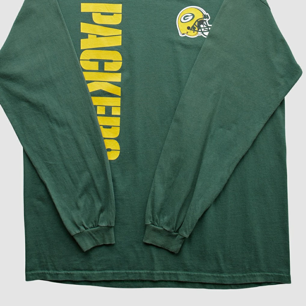Green Bay Packers NFL 2000s Long Sleeve T-shirt Green Vintage