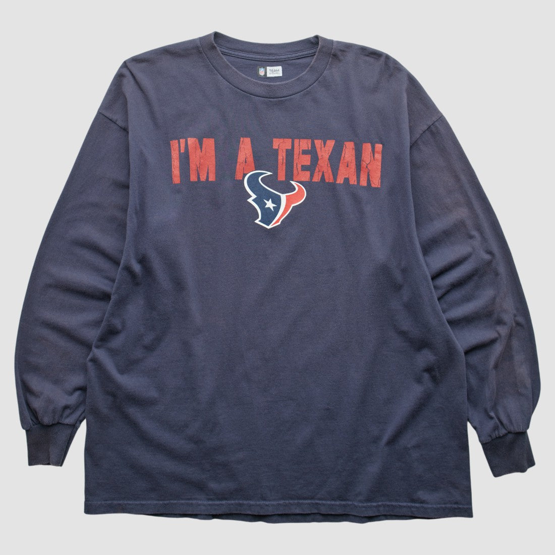 Houston Texans NFL 2010s Long Sleeve T-shirt Navy Vintage