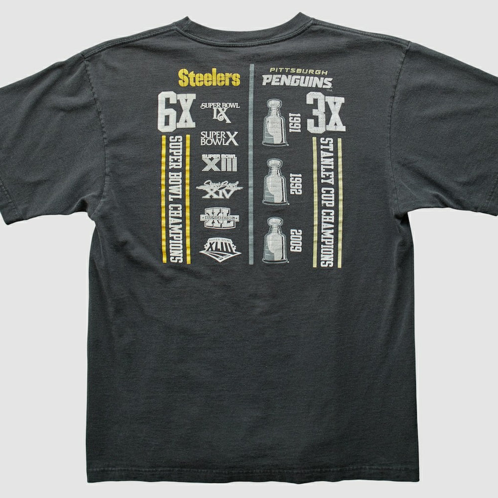 Pittsburgh Steelers Reebok 2009 T-shirt Charcoal Vintage