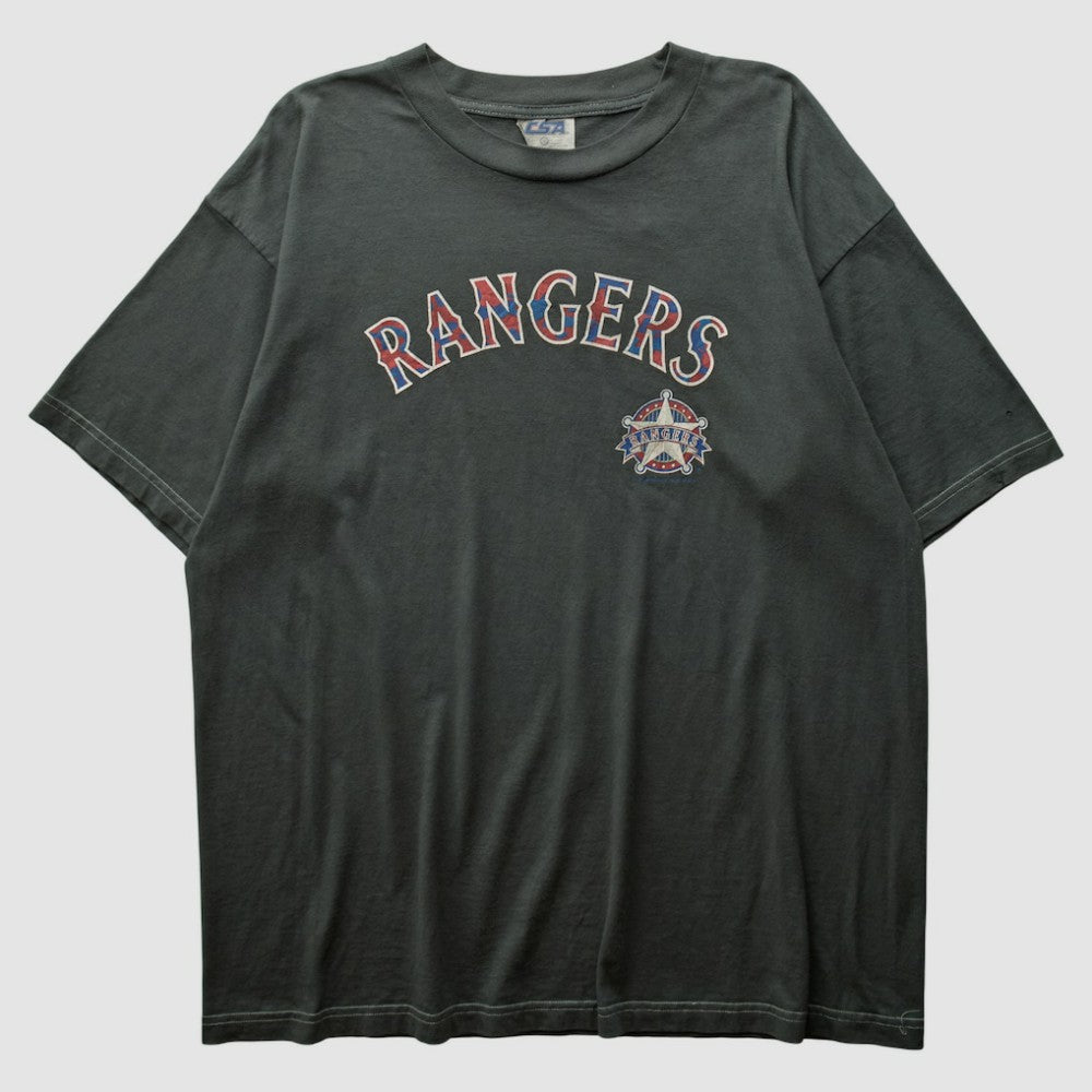 Texas Rangers CSA 2000s T-shirt - Charcoal - L by Fanatics Real Vintage T-shirts