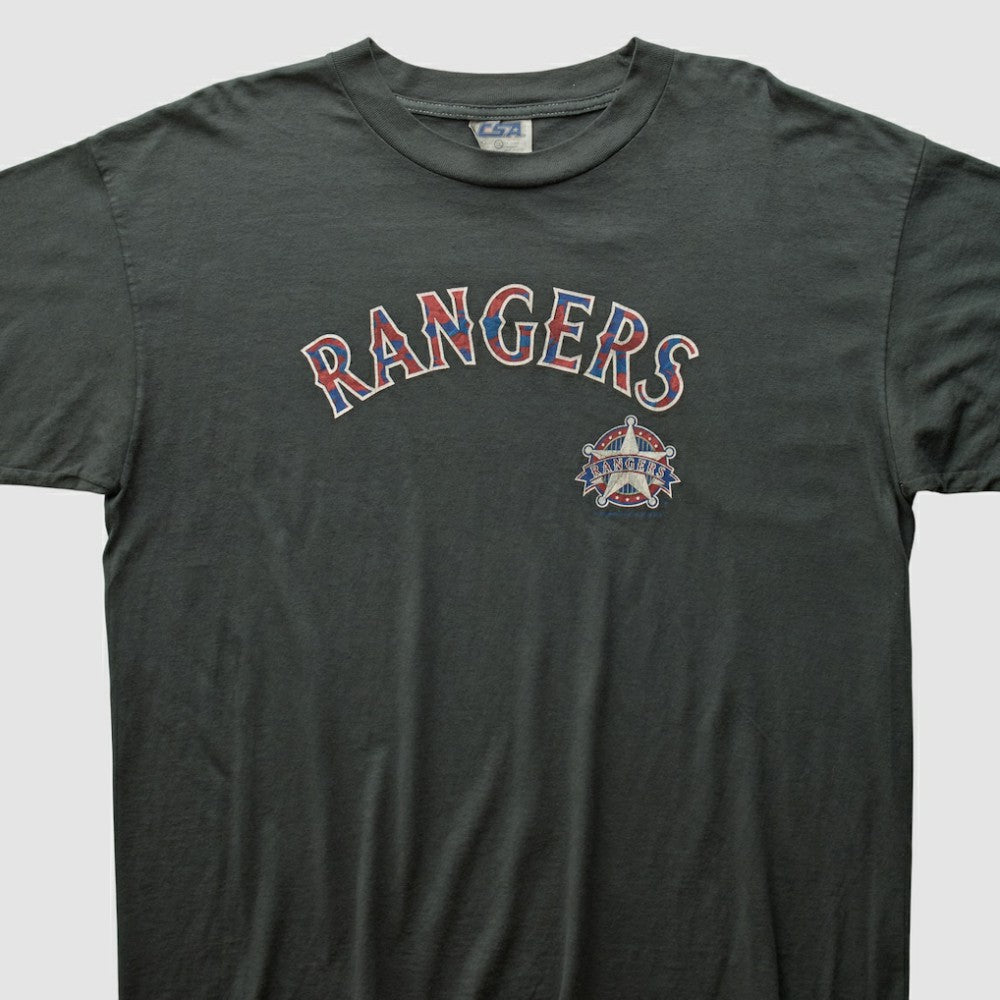 Texas Rangers CSA 2000s T-shirt - Charcoal - L by Fanatics Real Vintage T-shirts