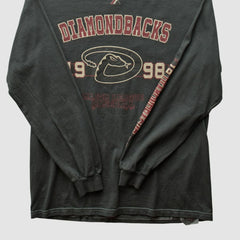 Arizona Diamondbacks Majestic 1998 Long Sleeve T-shirt - Charcoal - XS by Fanatics Real Vintage T-shirts