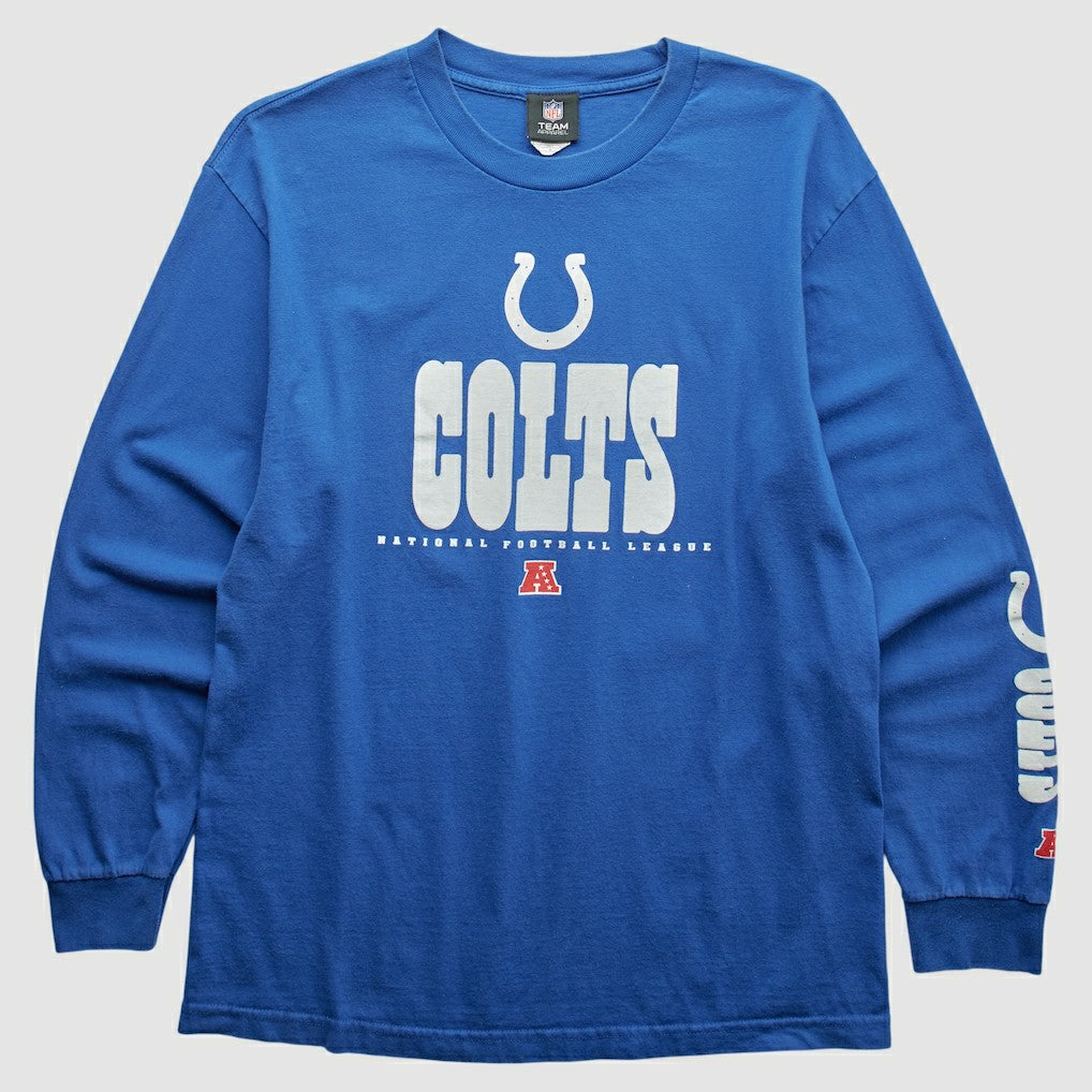 Indianapolis Colts NFL 2010s Long Sleeve T-shirt Blue Vintage