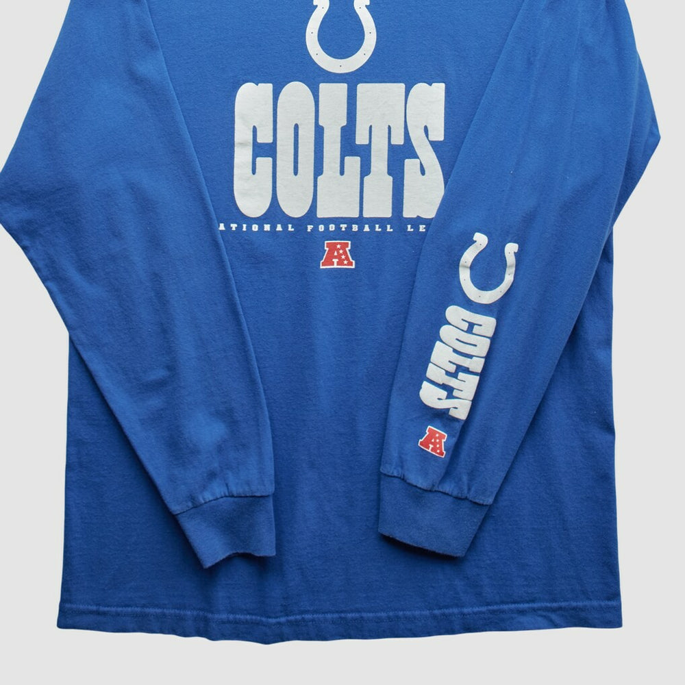 Indianapolis Colts NFL 2010s Long Sleeve T-shirt Blue Vintage