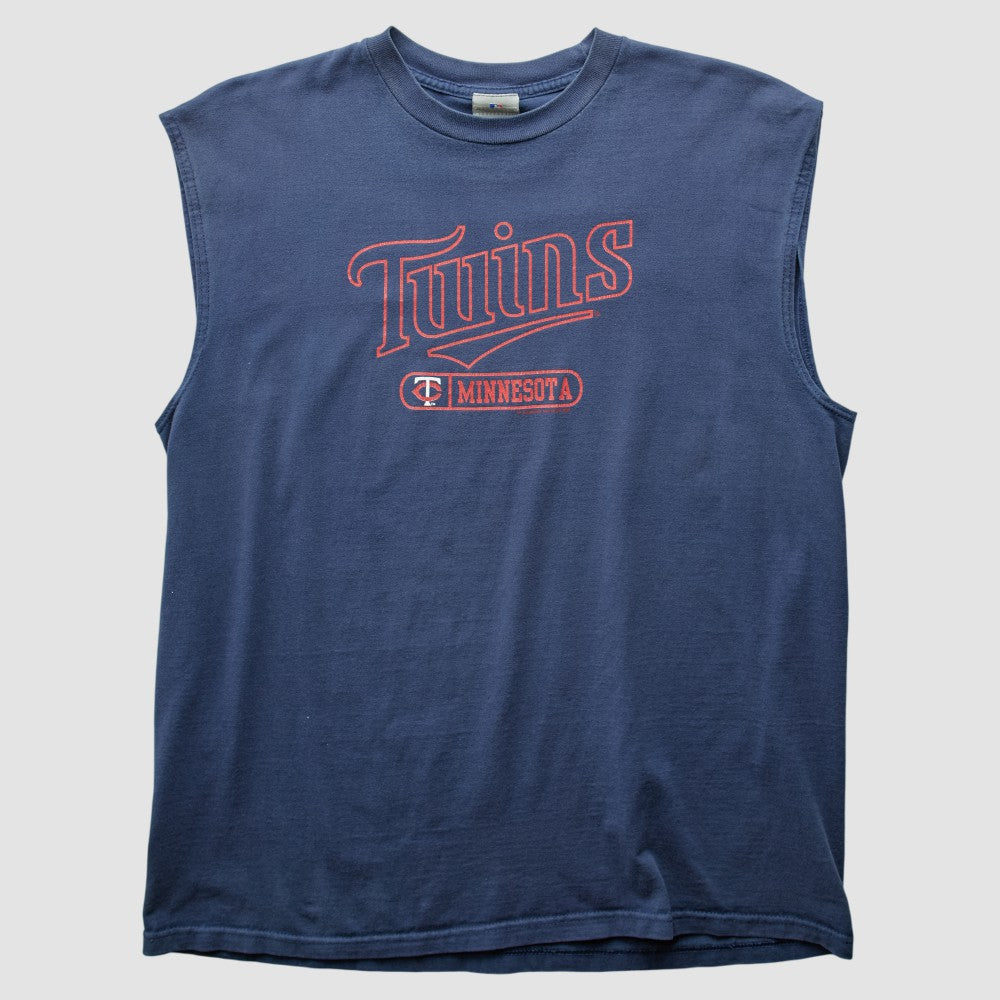 Minnesota Twins MLB 2000s Tank - Navy - L by Fanatics Real Vintage Tanks
