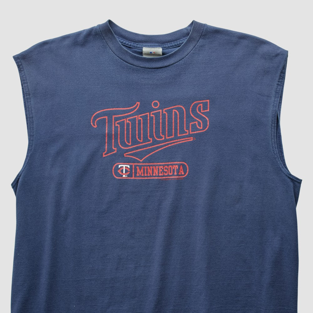 Minnesota Twins MLB 2000s Tank - Navy - L by Fanatics Real Vintage Tanks