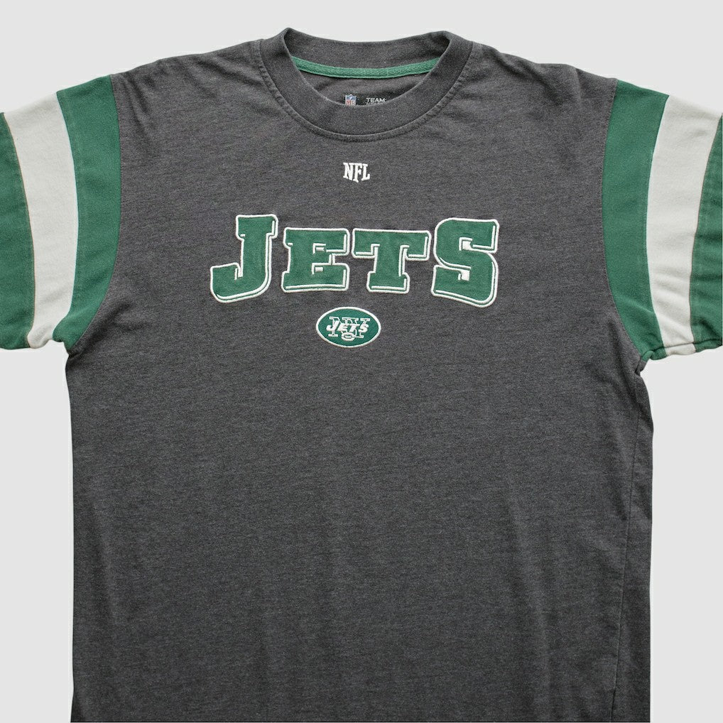 New York Jets NFL 2010s Long Sleeve T-shirt Gray Vintage