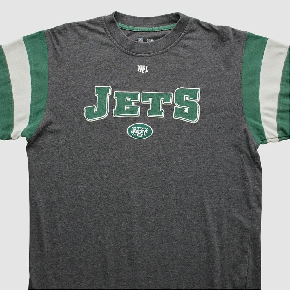 New York Jets NFL 2010s Long Sleeve T-shirt Gray Vintage