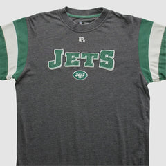New York Jets NFL 2010s Long Sleeve T-shirt Gray Vintage