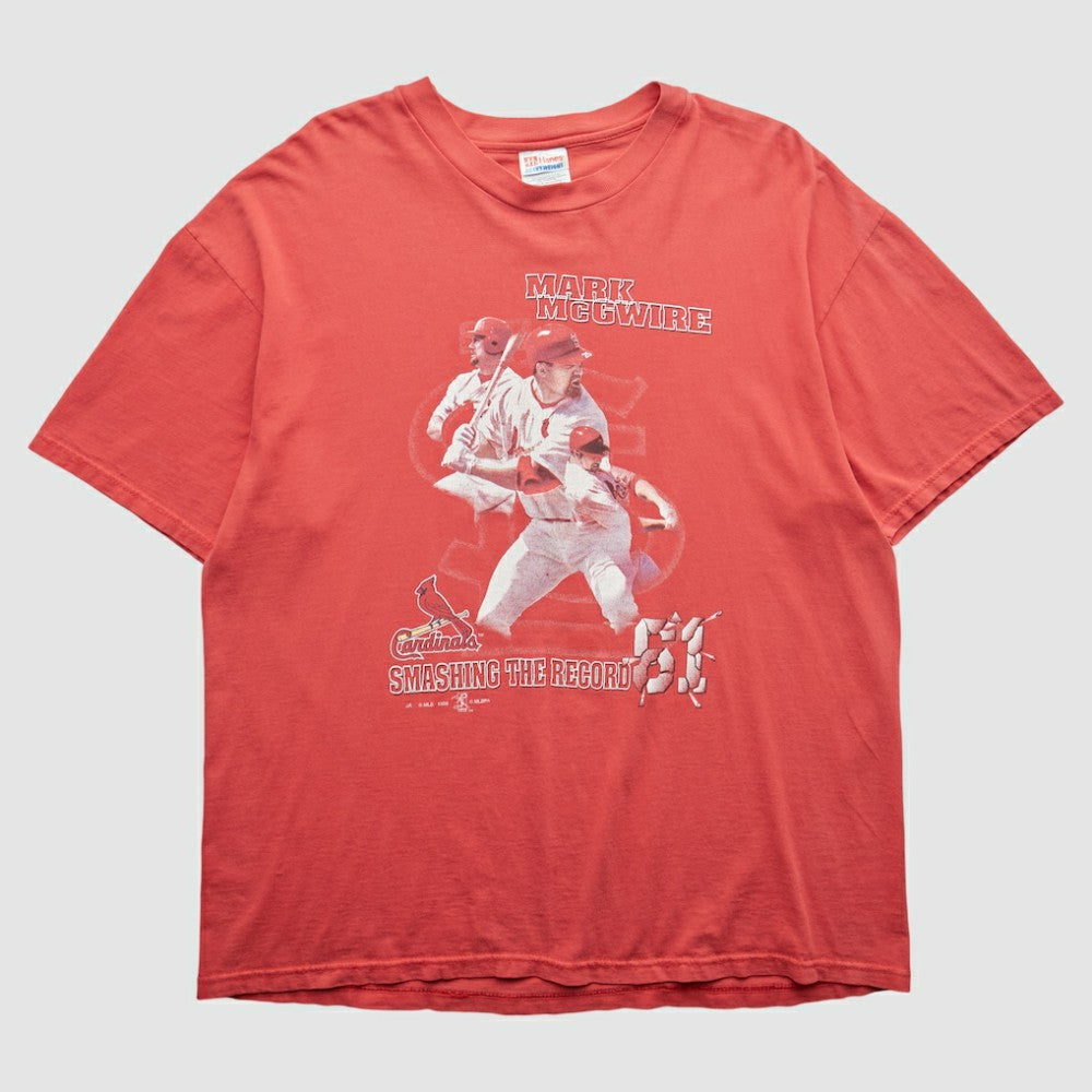 St. Louis Cardinals Hanes 1998 T-shirt - Red - M by Fanatics Real Vintage T-shirts
