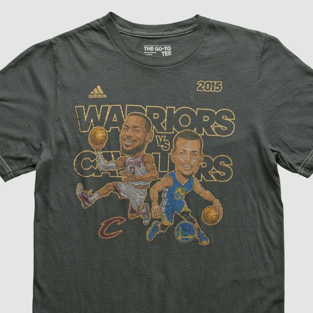 Golden State Warriors 2015 T-shirt Charcoal Vintage