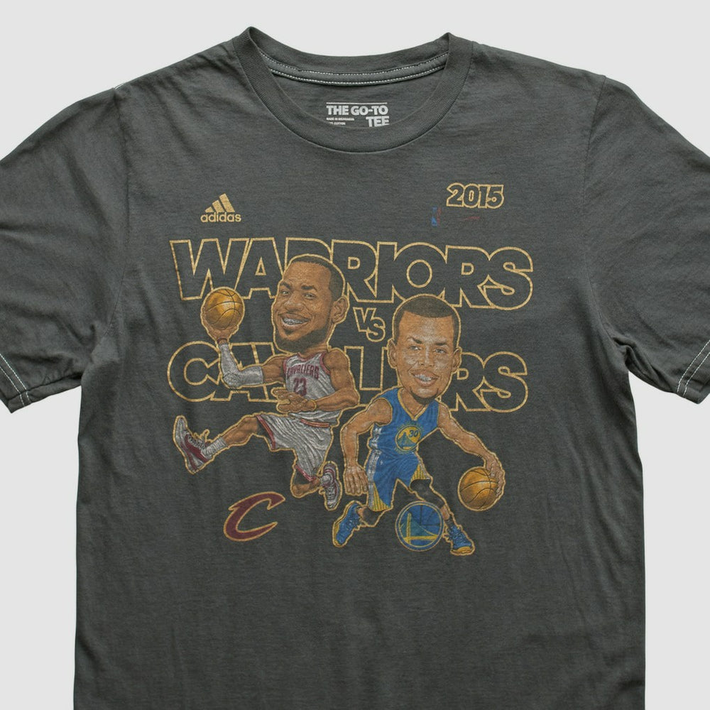 Golden State Warriors 2015 T-shirt Charcoal Vintage