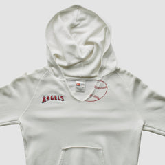 Los Angeles Angels 2000s Hooded Sweatshirt - White - XXS by Fanatics Real Vintage Sweatshirts