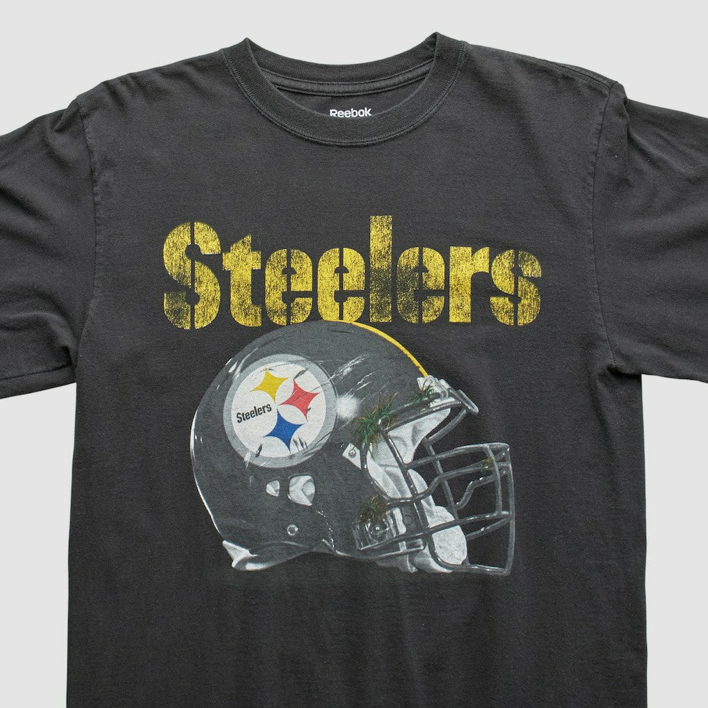 Pittsburgh Steelers Reebok 2010s Long Sleeve T-shirt Black Vintage