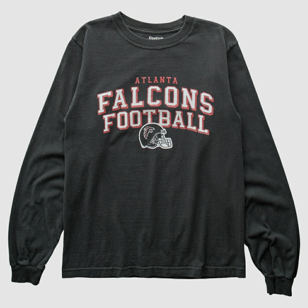 Atlanta Falcons Reebok 2000s Long Sleeve T-shirt Black Vintage