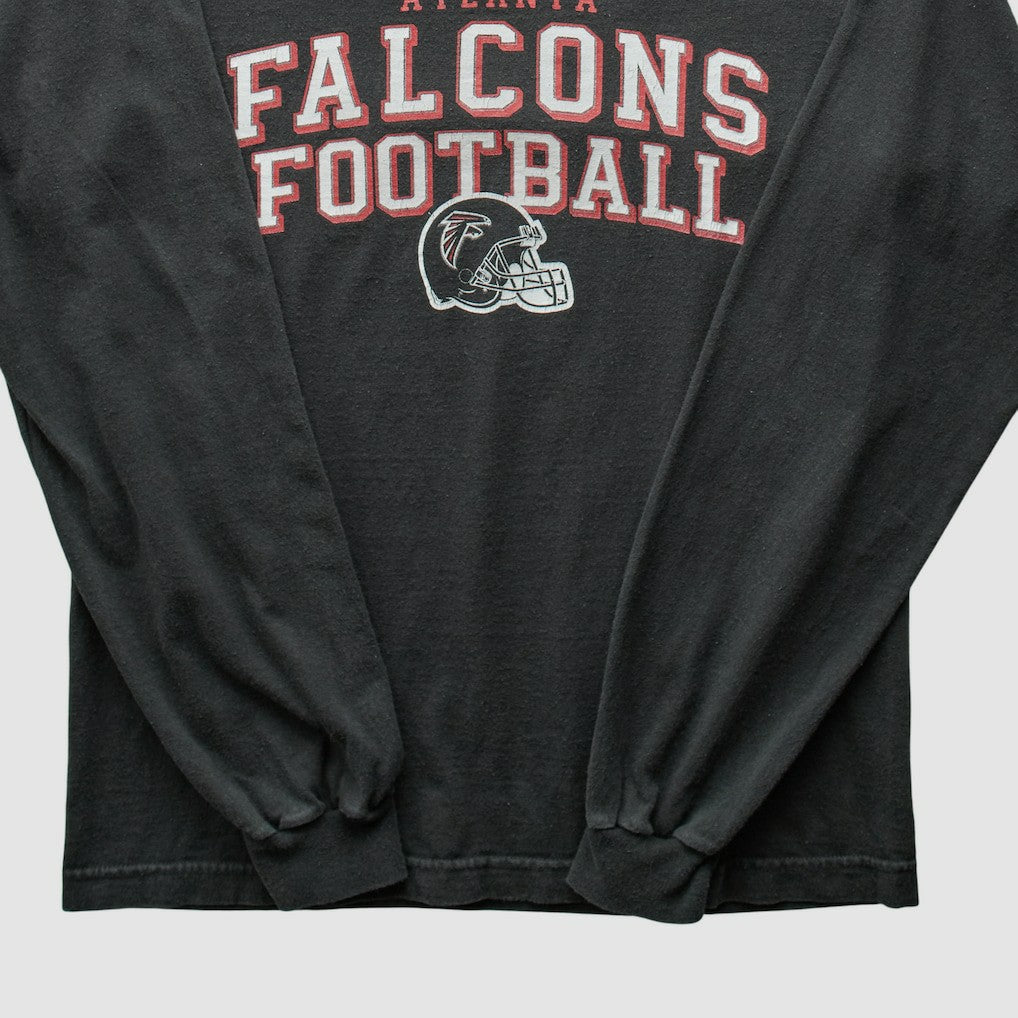 Atlanta Falcons Reebok 2000s Long Sleeve T-shirt Black Vintage