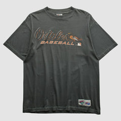 Baltimore Orioles Majestic 2000s T-shirt - Charcoal - M by Fanatics Real Vintage T-shirts