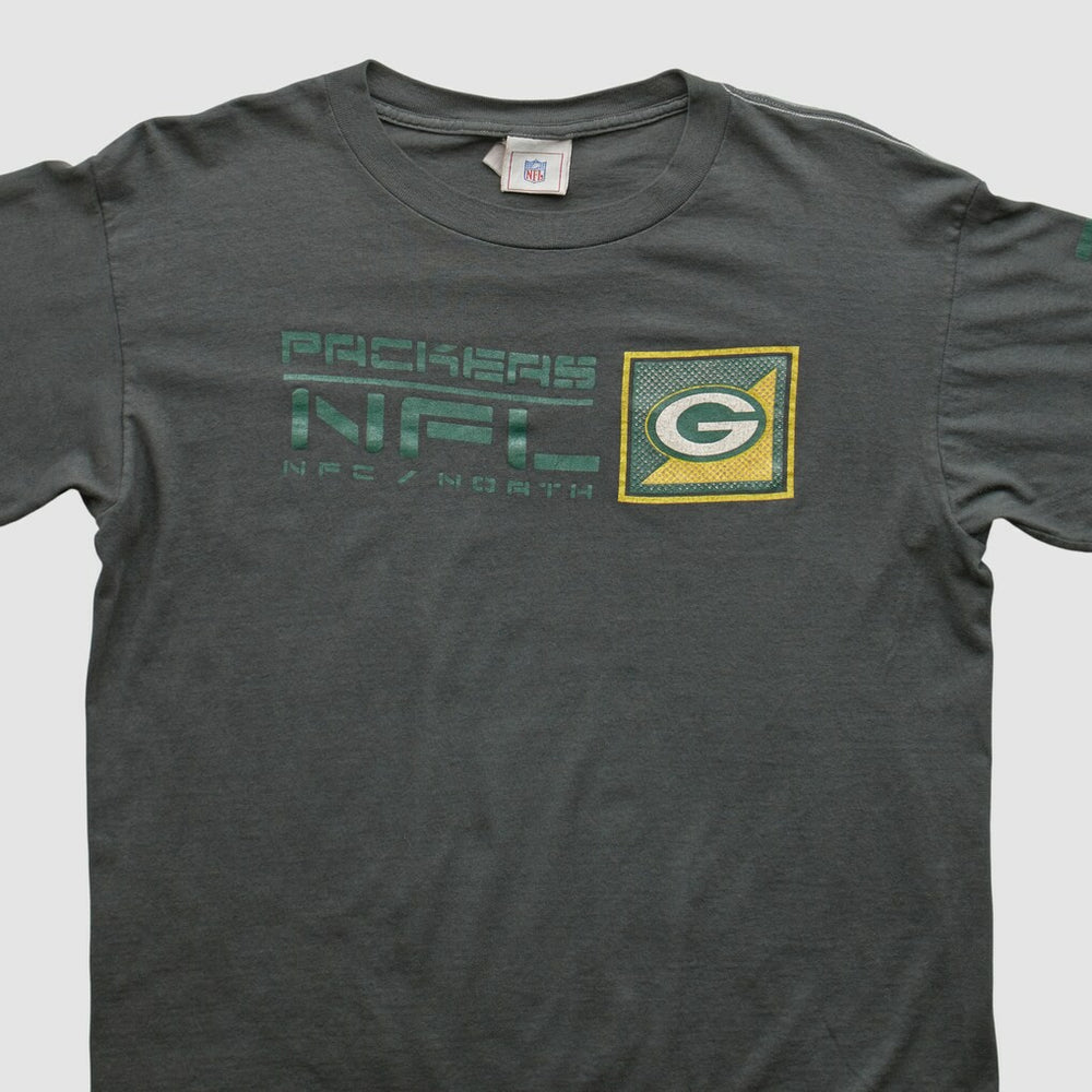 Green Bay Packers NFL 2000s Long Sleeve T-shirt Charcoal Vintage