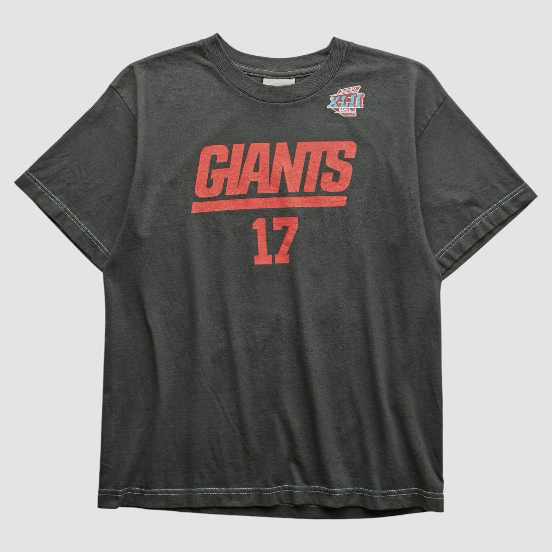 New York Giants 2008 T-shirt Charcoal Vintage