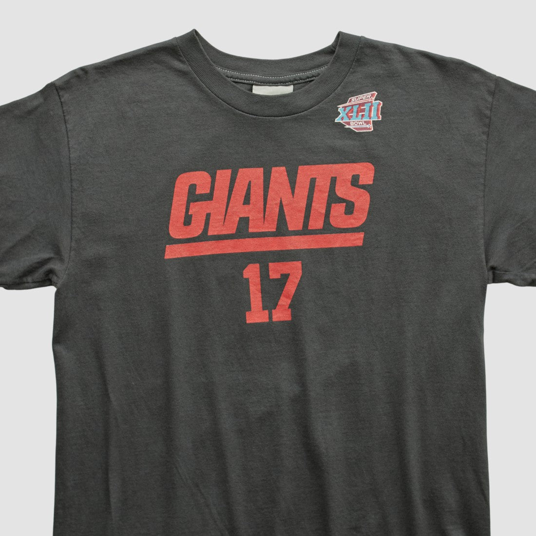 New York Giants 2008 T-shirt Charcoal Vintage
